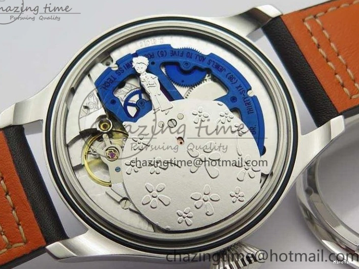 MIROTIME 0415 Versatile Big Pilot Real PR IW502703 SS YLF 1:1 Best Edition Blue Dial On Calfskin Strap A 7226